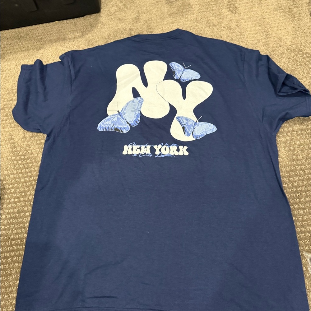 Fashion Nova Blue Graphic Tee